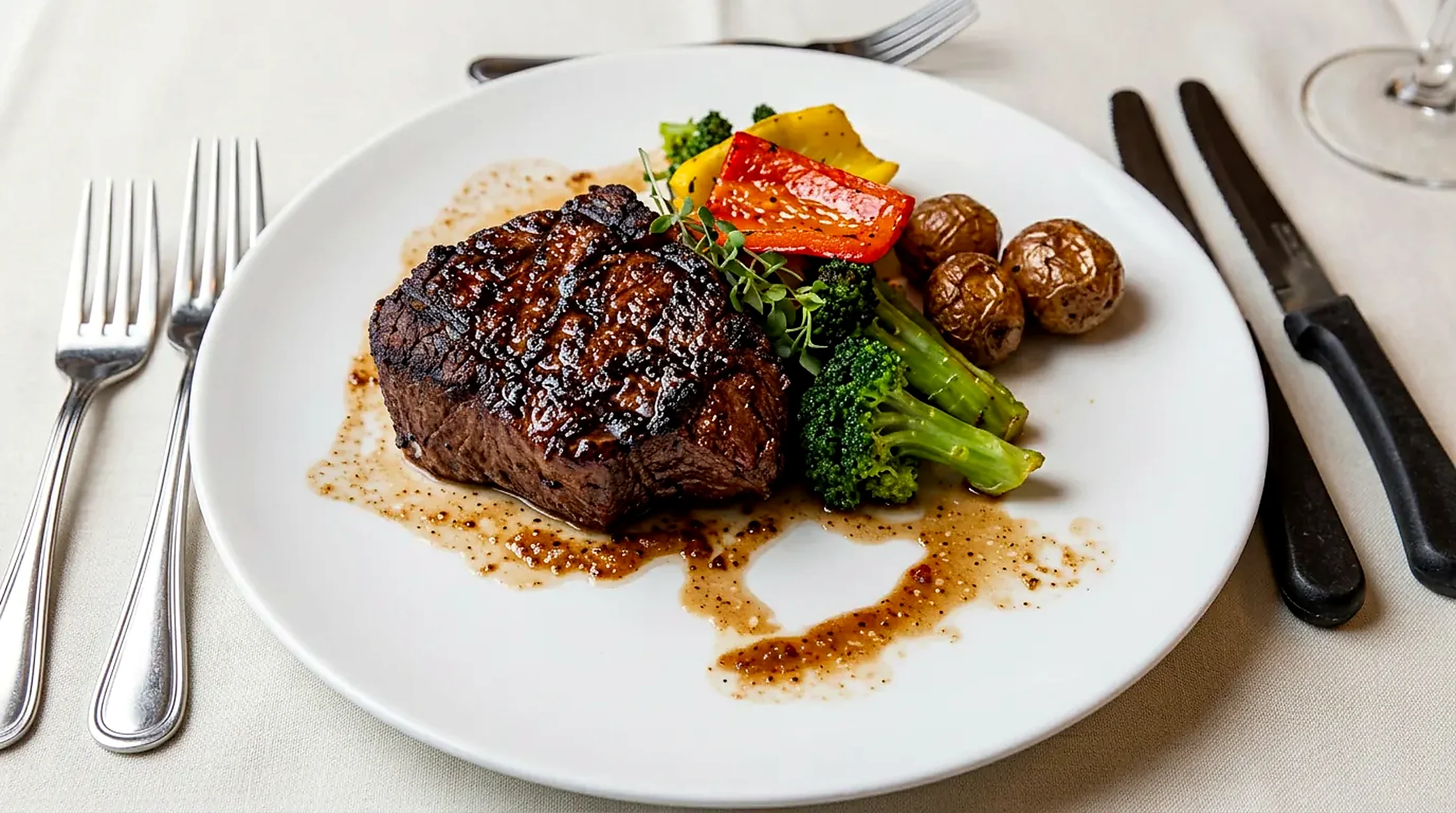 From the kitchen A plated main course prepared in the Grenfell Restaurant kitchen